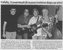 Anonimo, 'Cefal, i Cavernicoli di nuovo insieme dopo 20 anni', Giornale di Sicilia, 17 agosto 2005